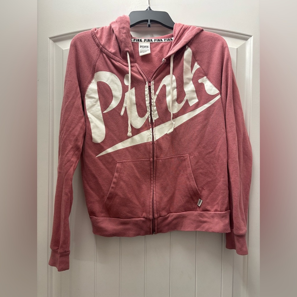 Victoria's Secret PINK Dusty Rose Zip-Up Hoodie